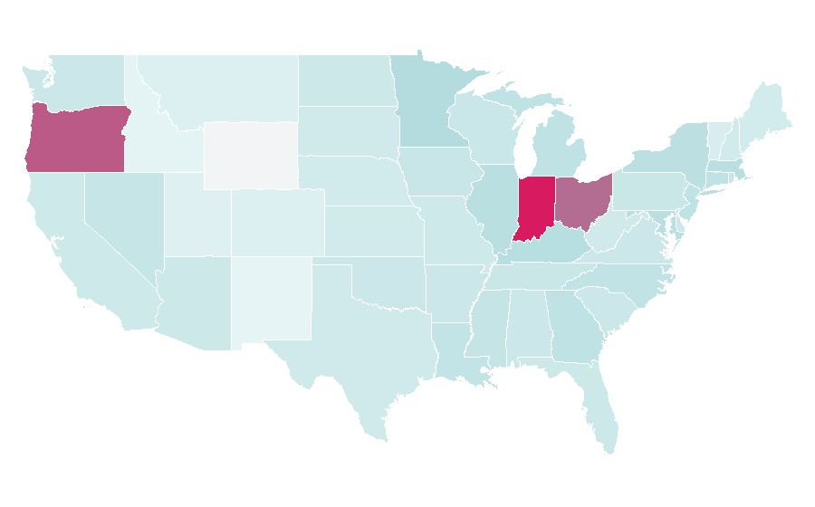 Affinity by region — Greg Oden, United States