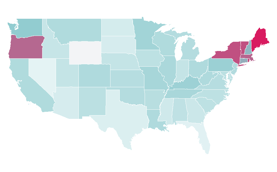 Affinity by region — Grey Gardens, United States