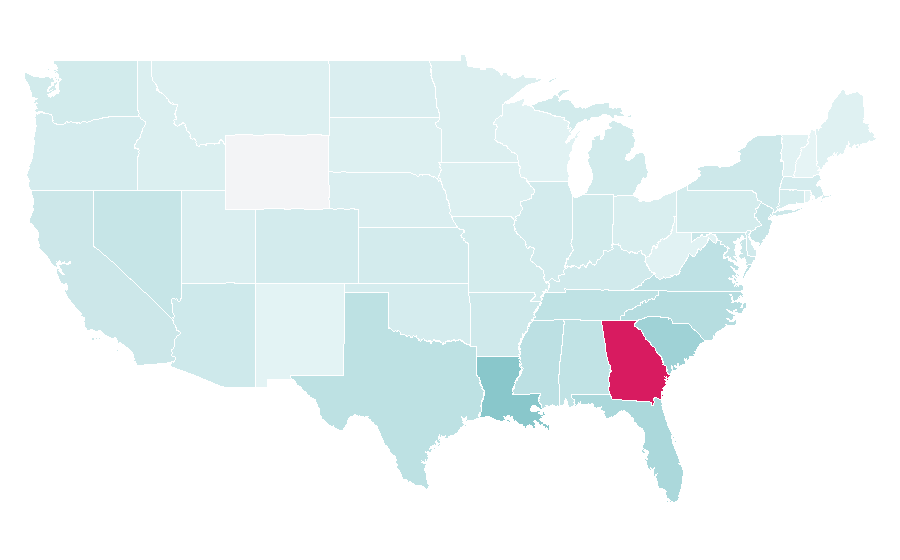 Affinity by region — Grits, United States
