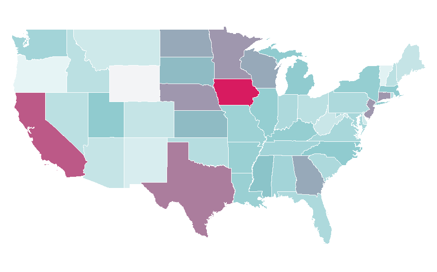 Affinity by region — Groomsman, United States