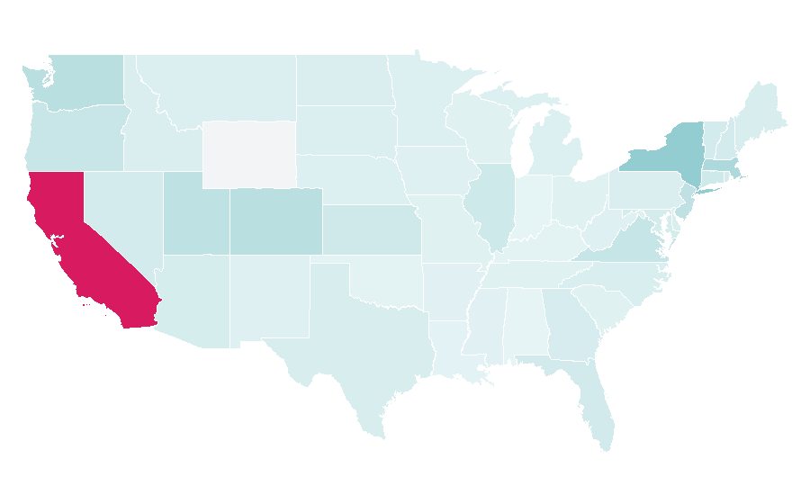 Affinity by region — Groovin' the Moo, United States