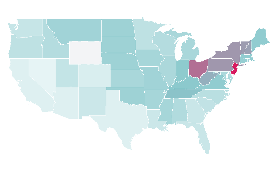 Affinity by region — Grover Cleveland, United States