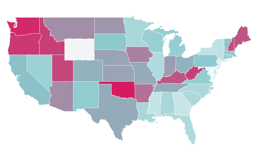 Affinity by region — Grumpy Cat, United States