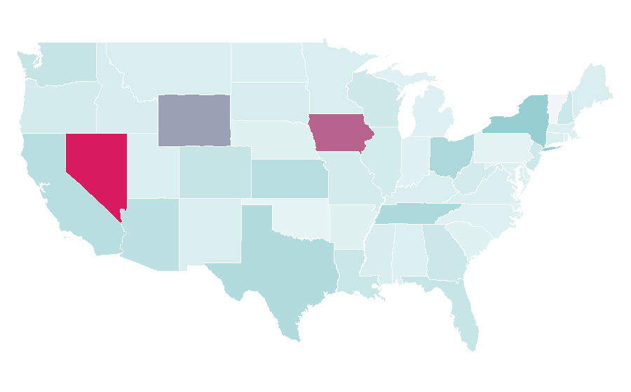 Affinity by region — Guest house, United States