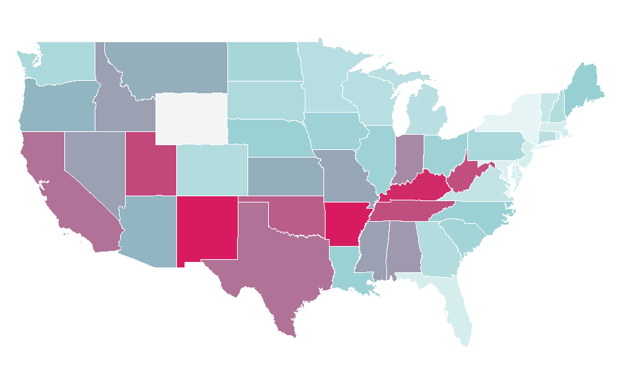 Affinity by region — Guitar pick, United States