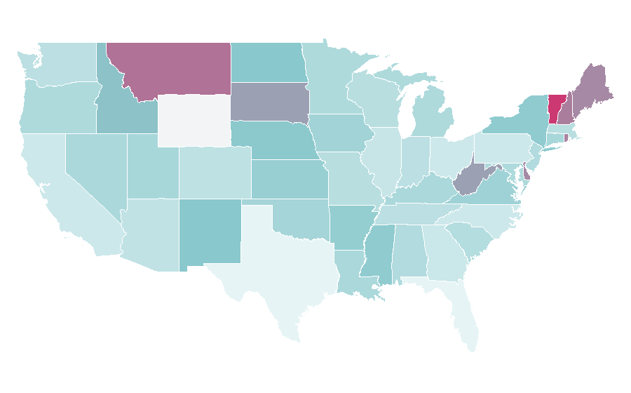 Affinity by region — Gulf Arabic, United States