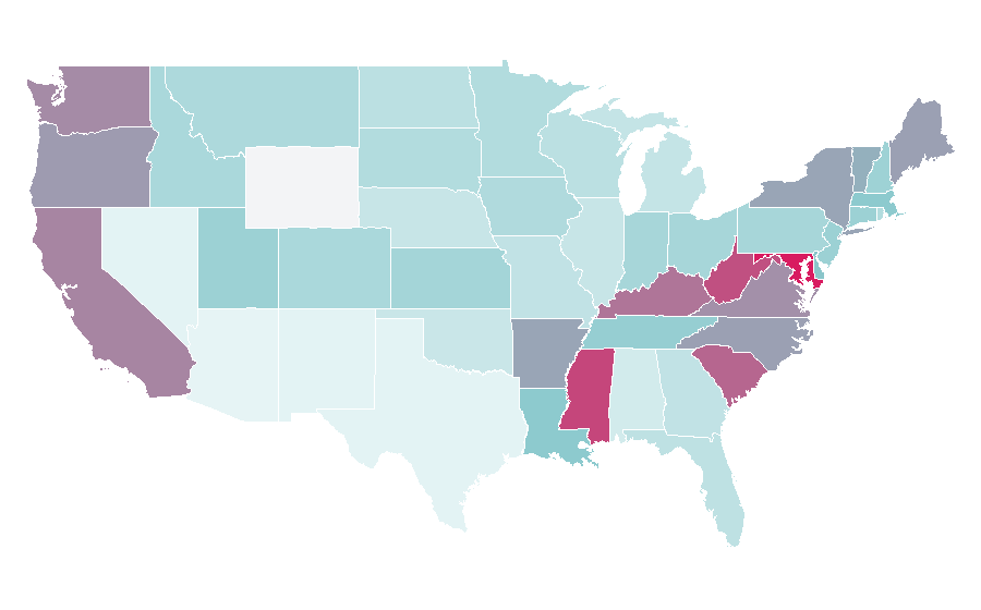 Affinity by region — Gumtree, United States