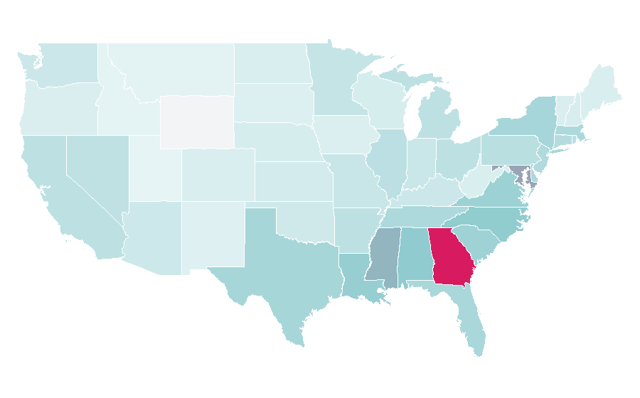 Affinity by region — Gunna, United States