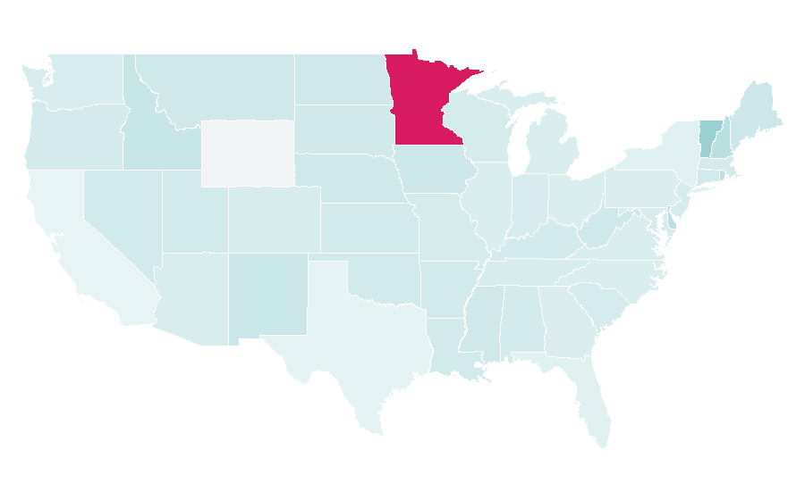 Affinity by region — Güveç, United States