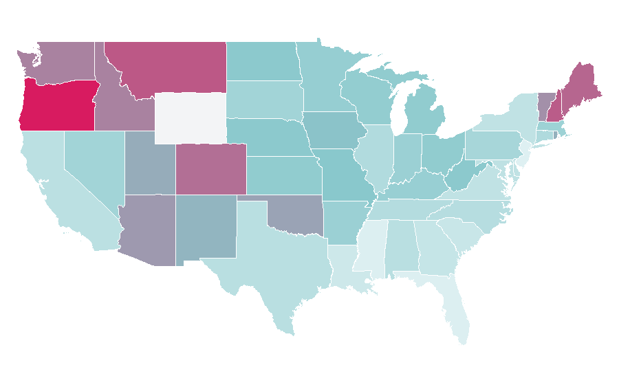 Affinity by region — H. Jon Benjamin, United States
