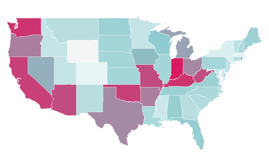 Affinity by region — H1Z1, United States