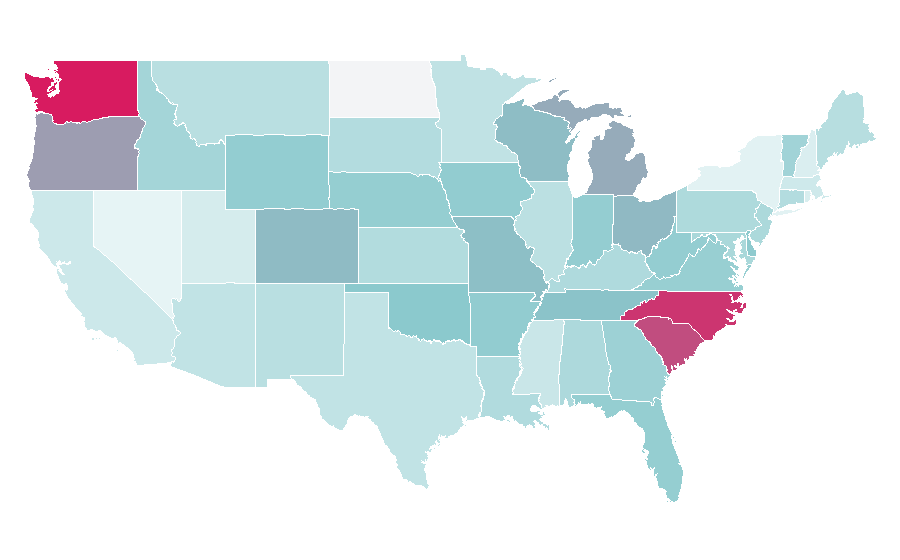 Affinity by region — Habitat for Humanity, United States