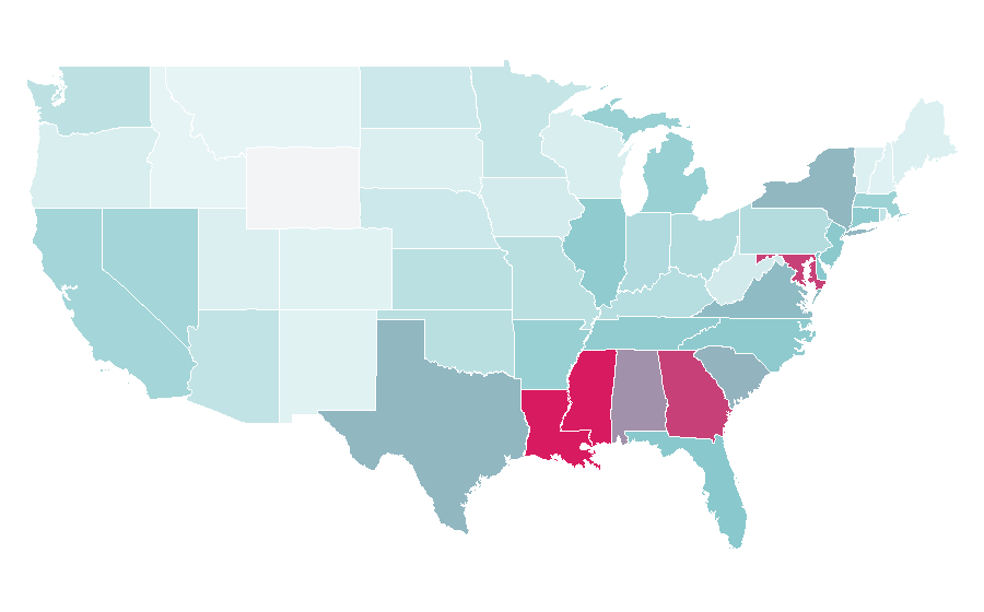 Affinity by region — Hair mousse, United States