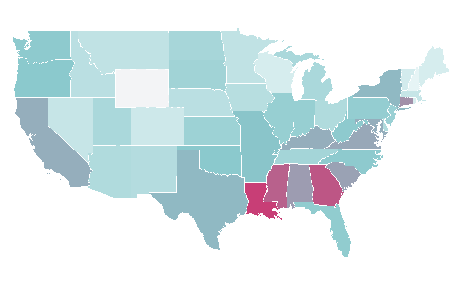 Affinity by region — Hair (musical), United States