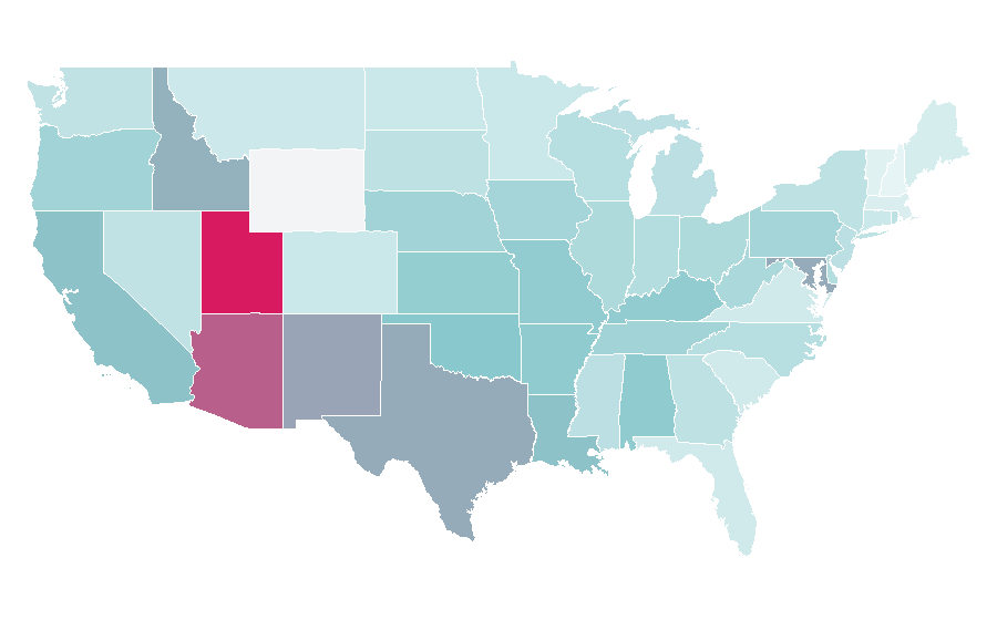 Affinity by region — Hairspray (musical), United States
