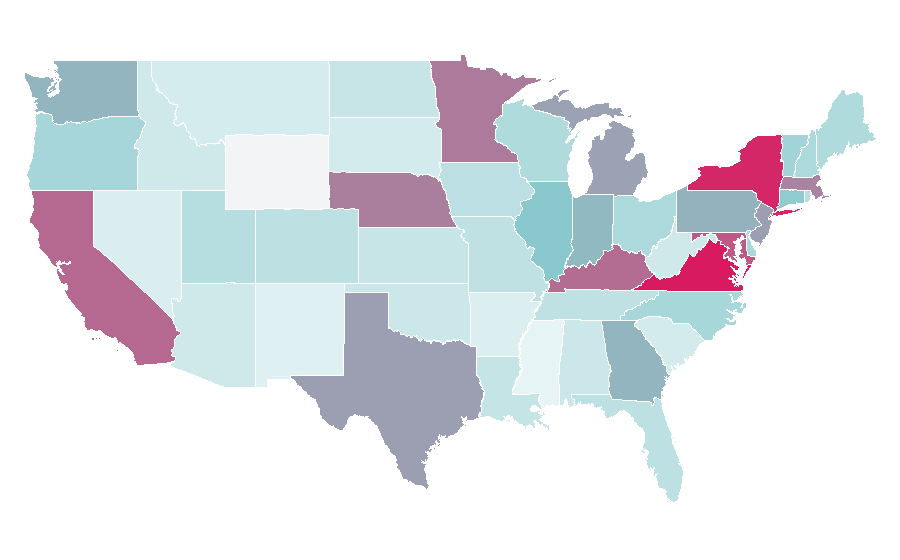 Affinity by region — Hajj, United States