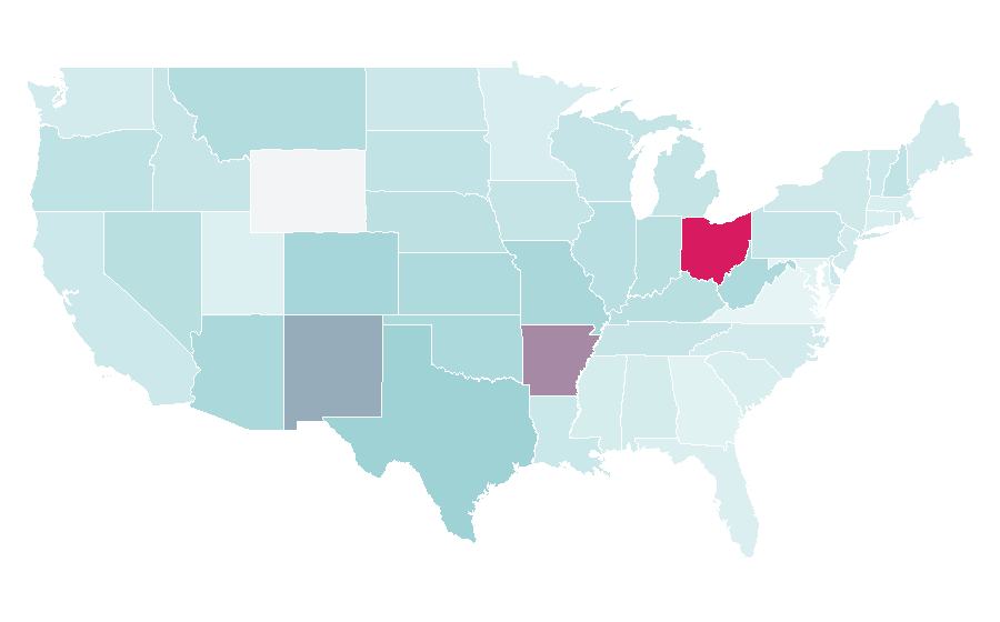 Affinity by region — Half Baked, United States