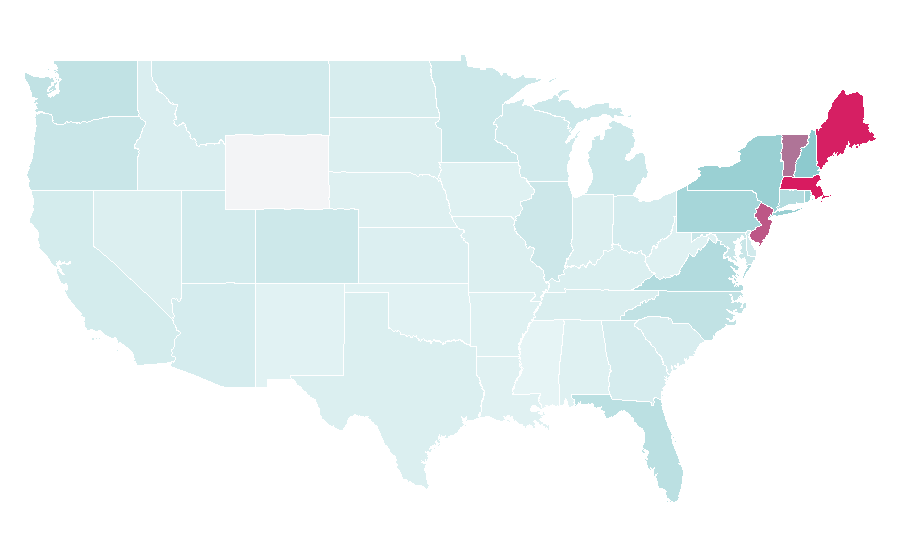 Affinity by region — Halifax (United Kingdom bank), United States