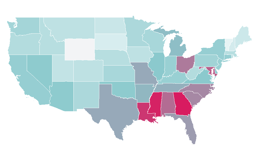 Affinity by region — Halle Berry, United States