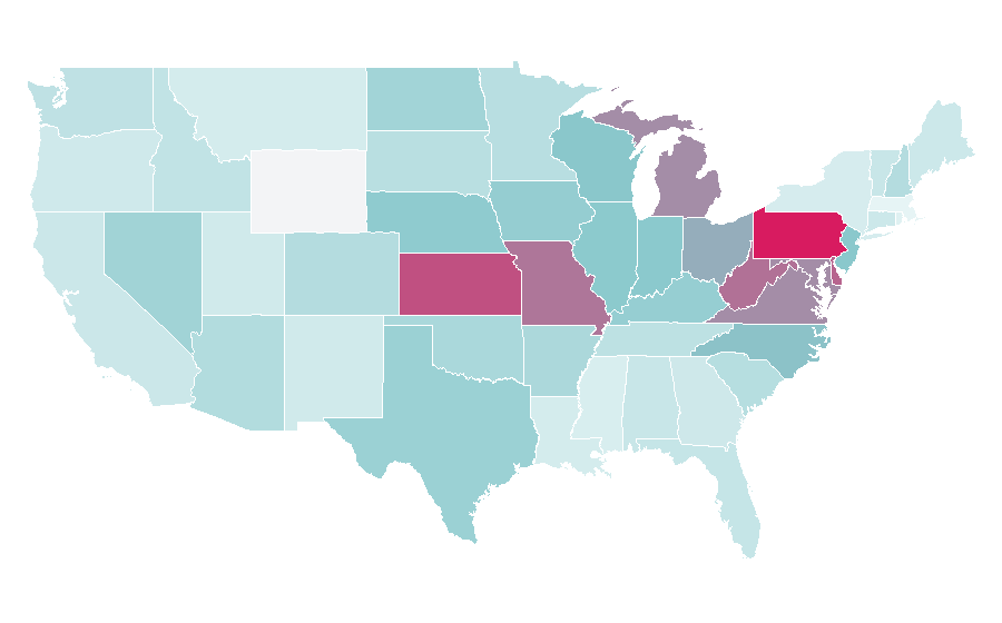 Affinity by region — hallmark, United States
