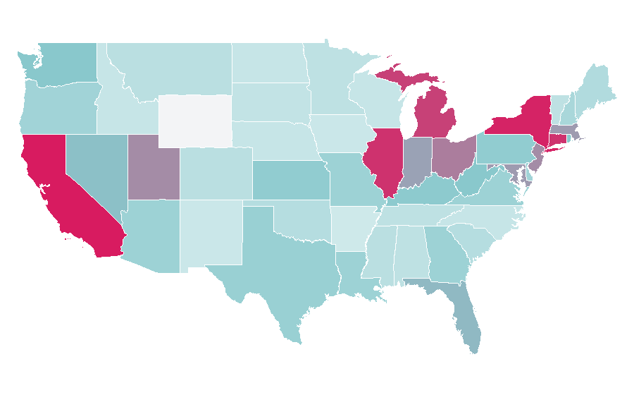 Affinity by region — Hallowe'en Party, United States