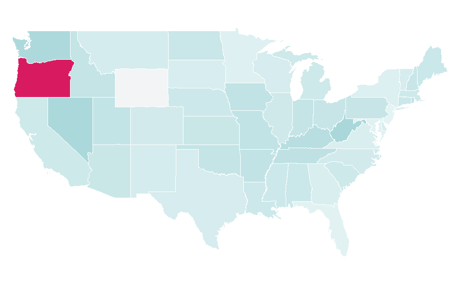 Affinity by region — Halloween Town, United States