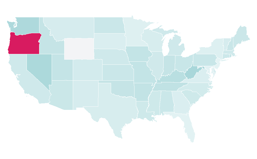 Affinity by region — Halloweentown (film), United States