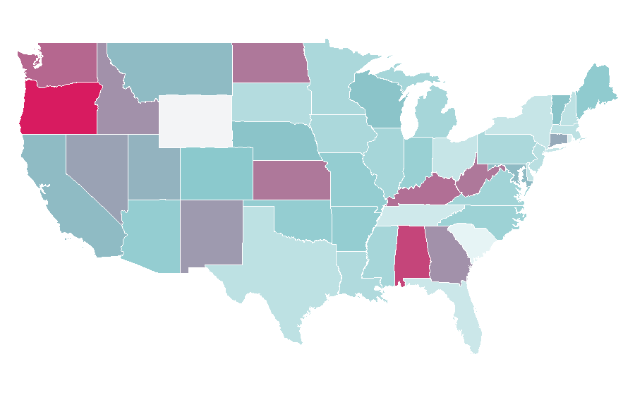 Affinity by region — Hallucinogen (musician), United States