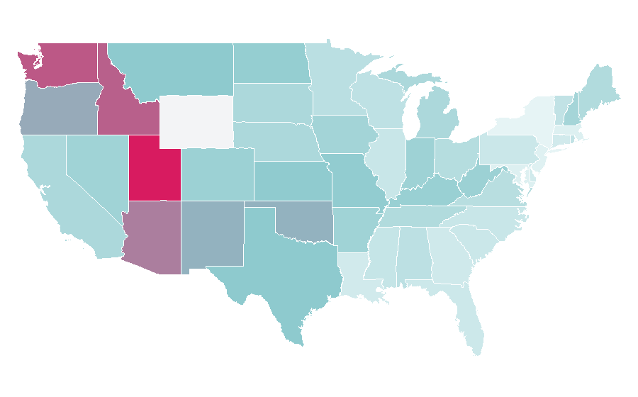 Affinity by region — Halo: Combat Evolved, United States