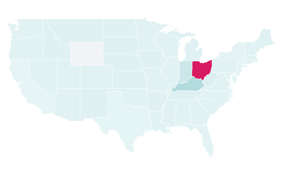 Affinity by region — Hamilton County, Ohio, United States