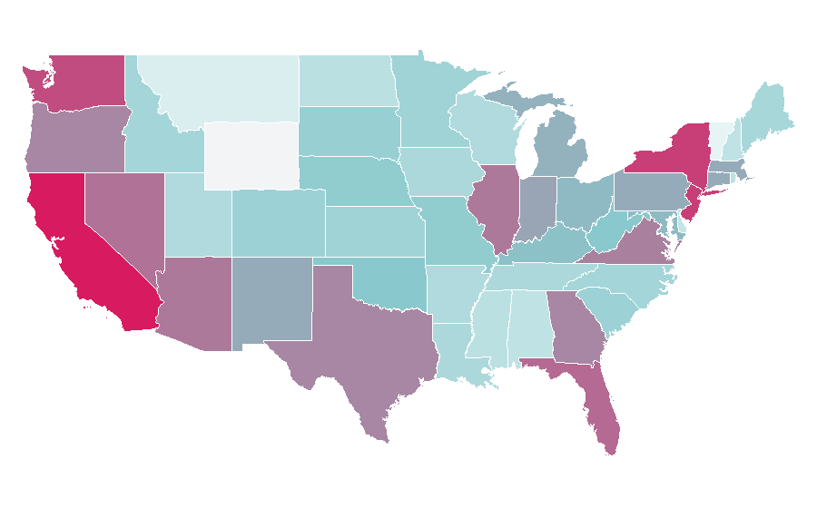 Affinity by region — Hamster, United States