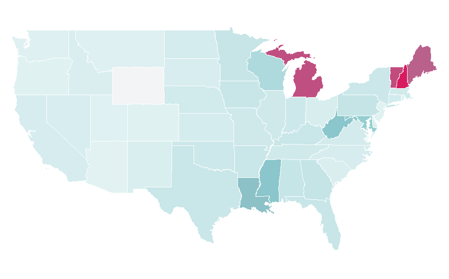 Affinity by region — Hancock (film), United States