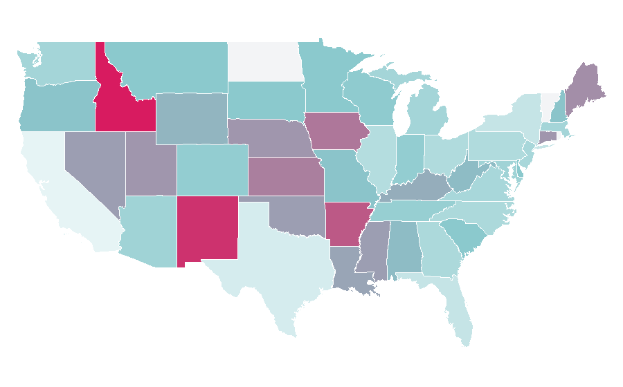 Affinity by region — Handmade Things, United States