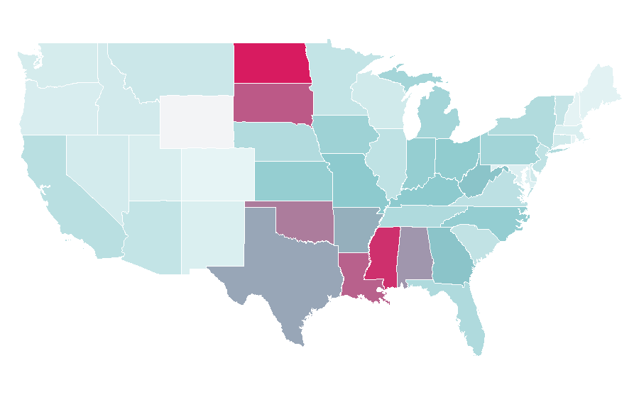 Affinity by region — Hangman (game), United States