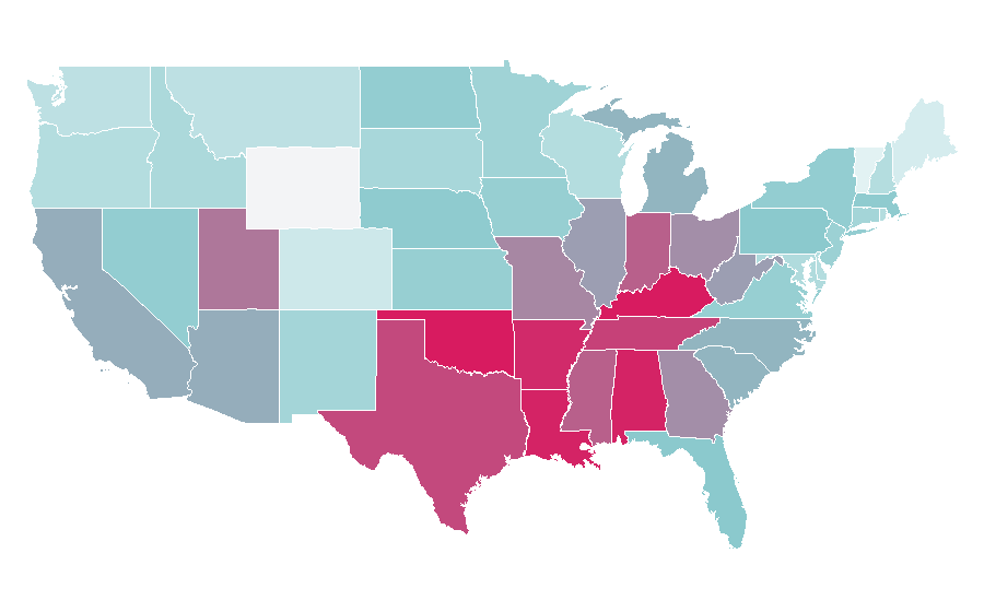 Affinity by region — hannah montana, United States
