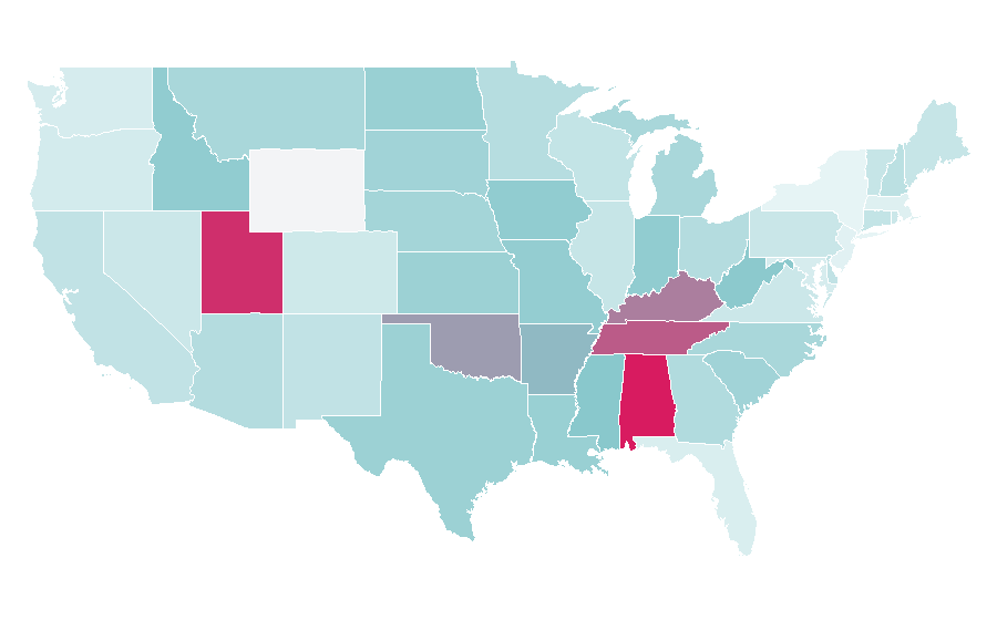 Affinity by region — Hannah Montana: The Movie, United States