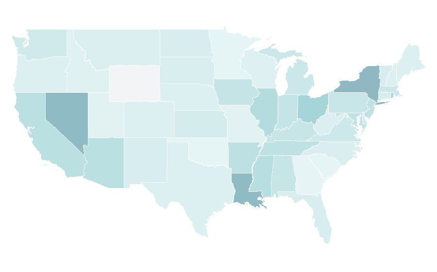 Affinity by region — Hanshin Tigers, United States