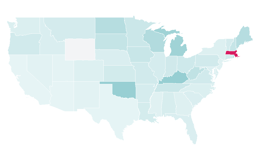 Affinity by region — Hanson (band), United States