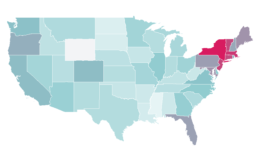 Affinity by region — Hanukkah, United States