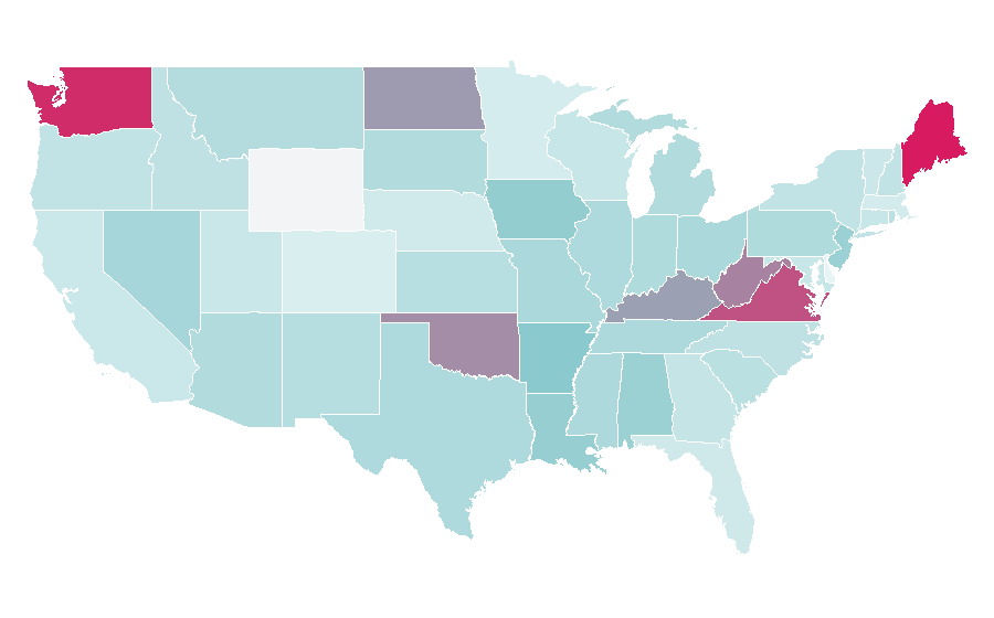 Affinity by region — Happy Wheels, United States