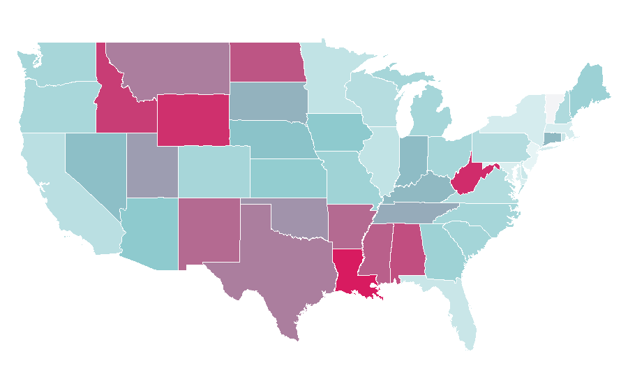Affinity by region — Hard hat, United States