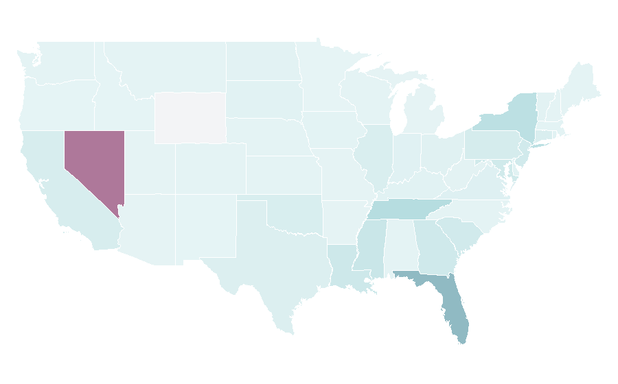 Affinity by region — Hard Rock Cafe, United States