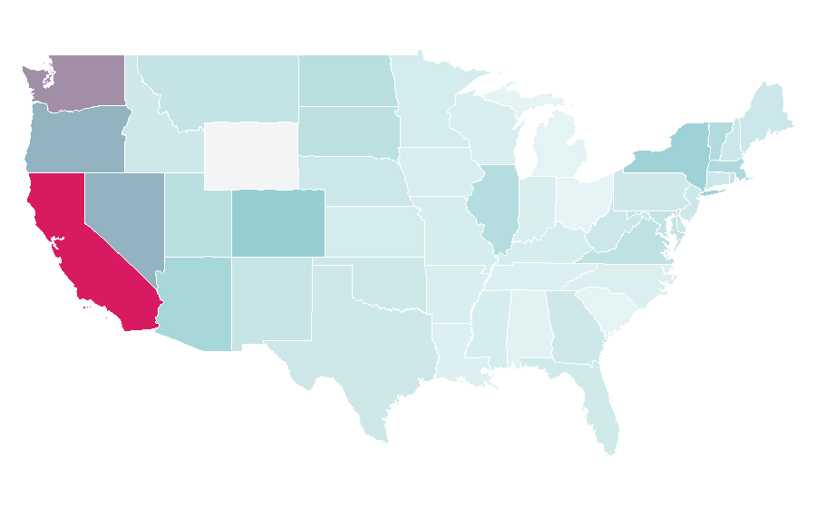 Affinity by region — Hardstyle, United States