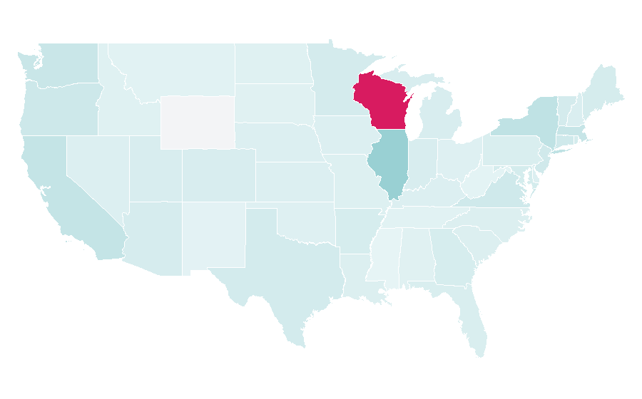 Affinity by region — Haribo, United States