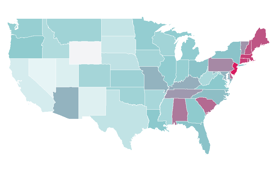 Affinity by region — Harlan Coben, United States