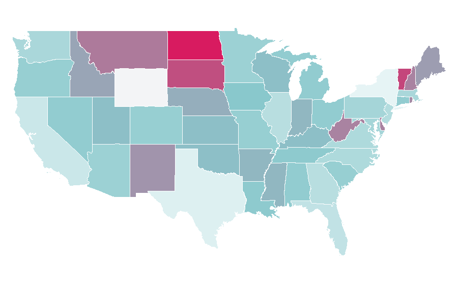 Affinity by region — Harley-Davidson Street, United States