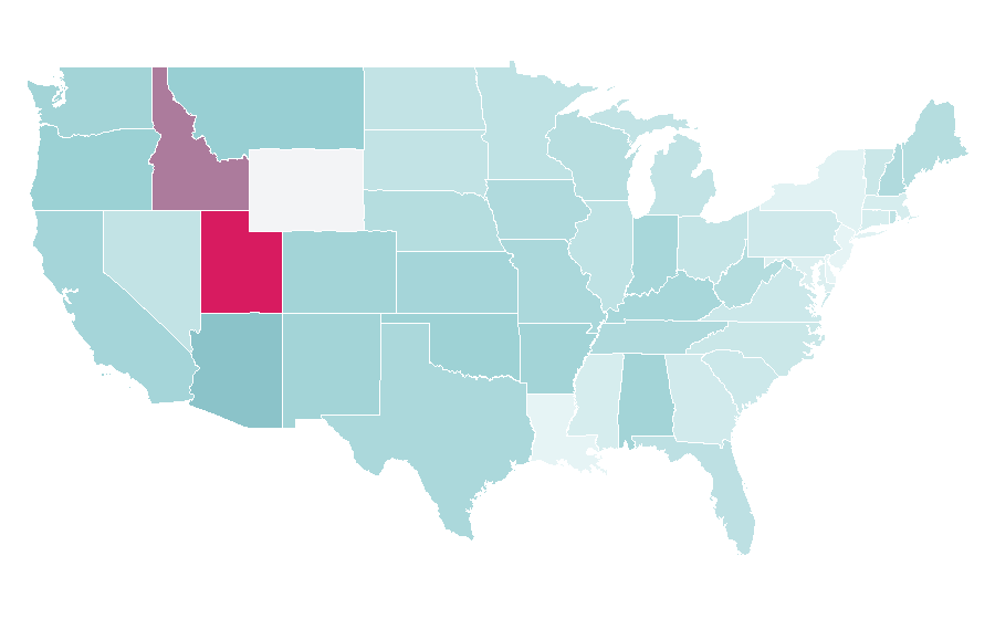 Affinity by region — Harry Potter and the Goblet of Fire, United States