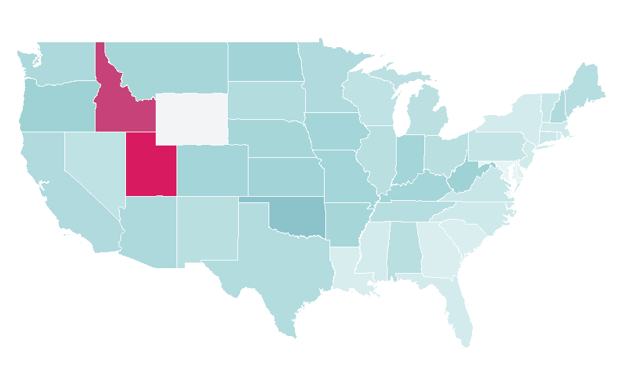 Affinity by region — Harry Potter and the Half-Blood Prince, United States
