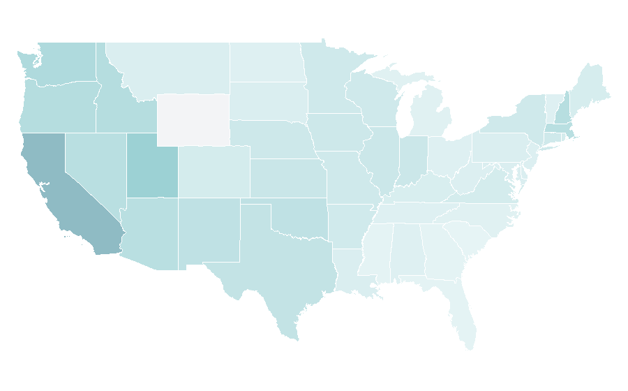 Affinity by region — Harry Shum, Jr., United States