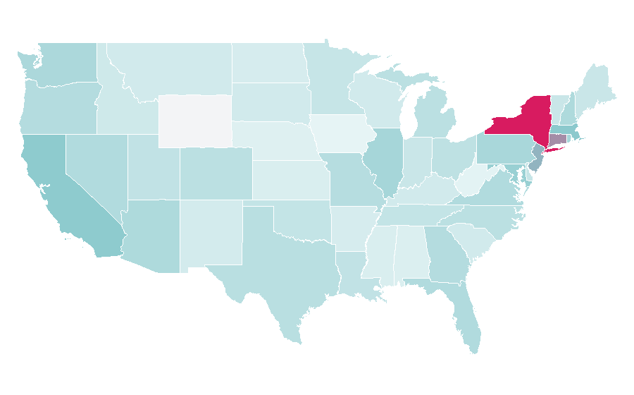 Affinity by region — Harvey Weinstein, United States